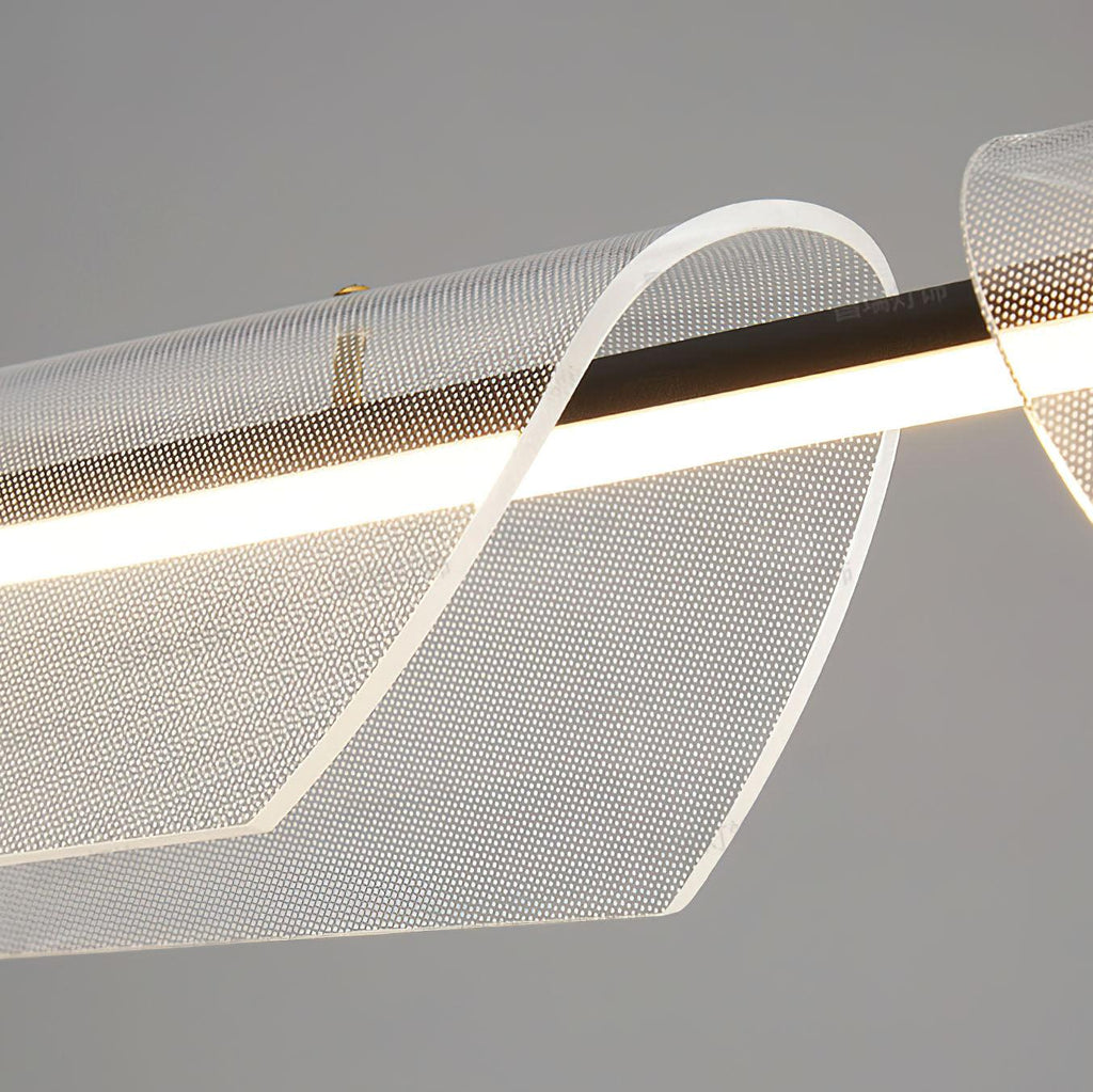 One Word Acrylic Pendant Light