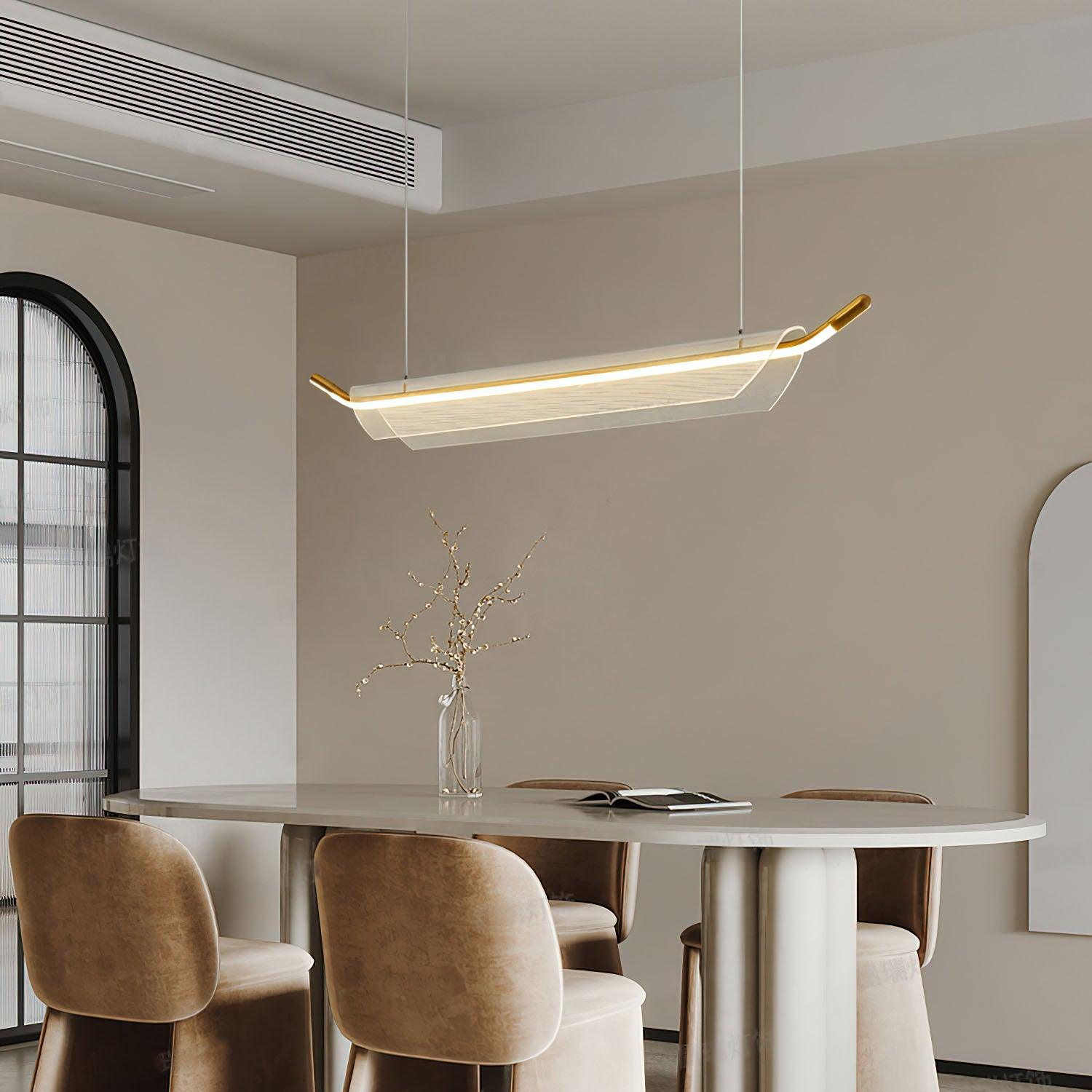 One Word Acrylic Pendant Light