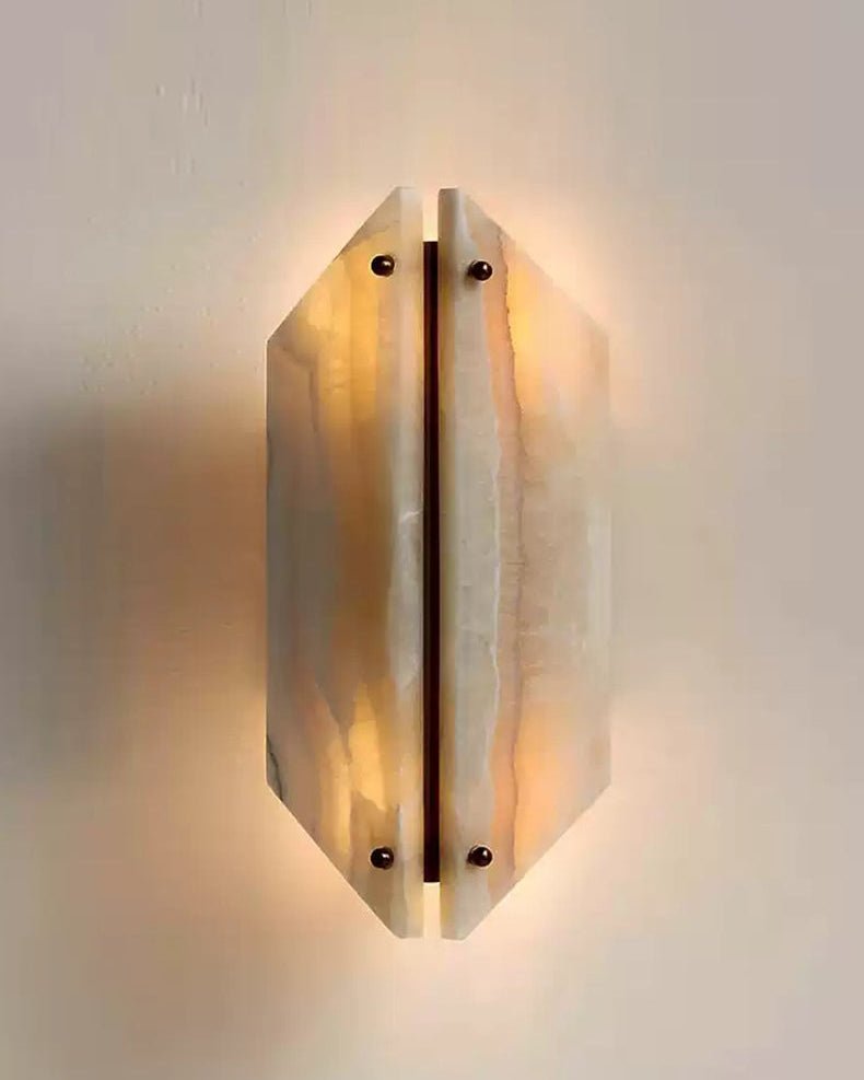 Настінний світильник Onyxa Crest Alabaster