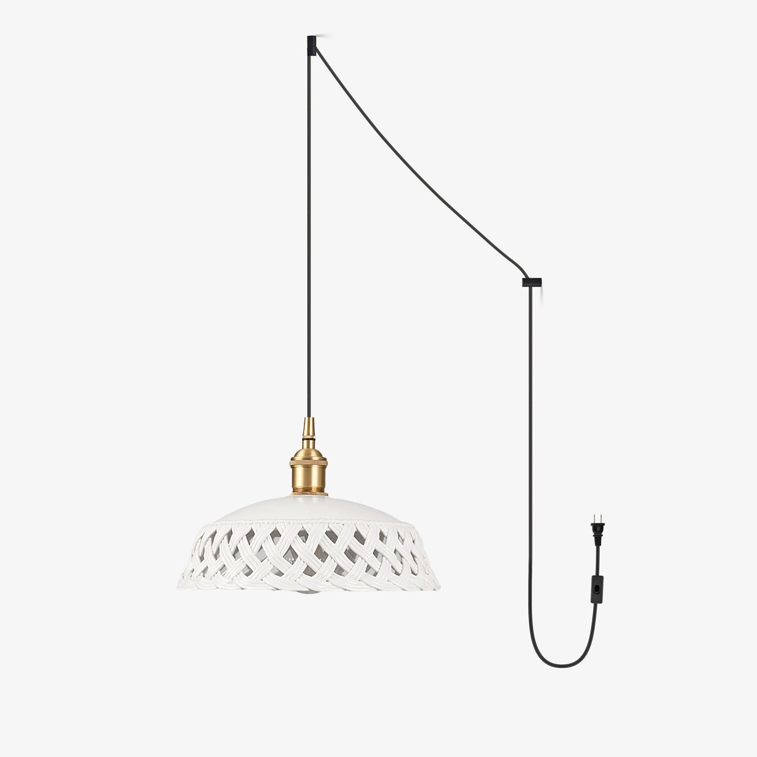 Miira Brass Pendant Swag Light - Vakkerlight
