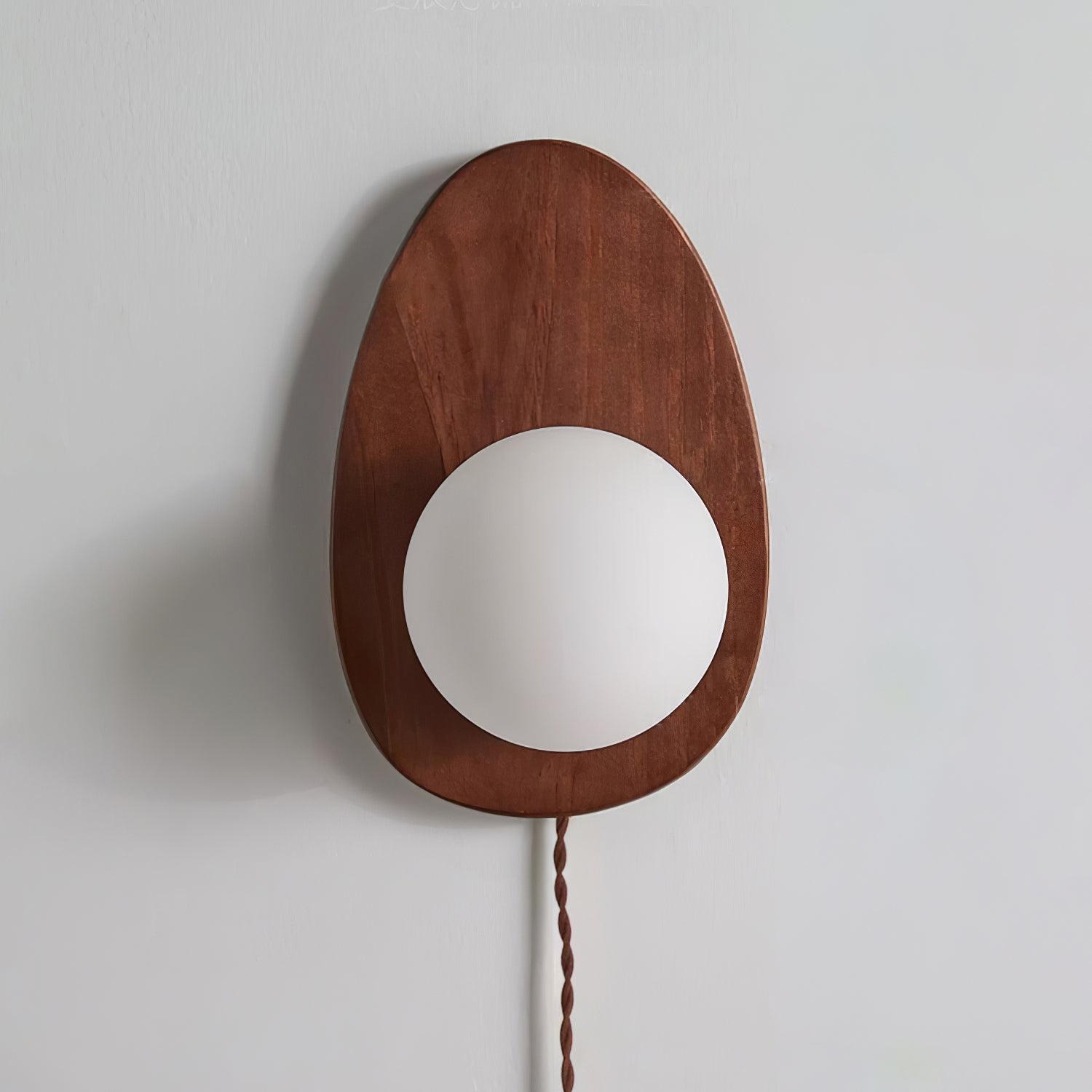 Настінний світильник Orba Walnut з вилкою