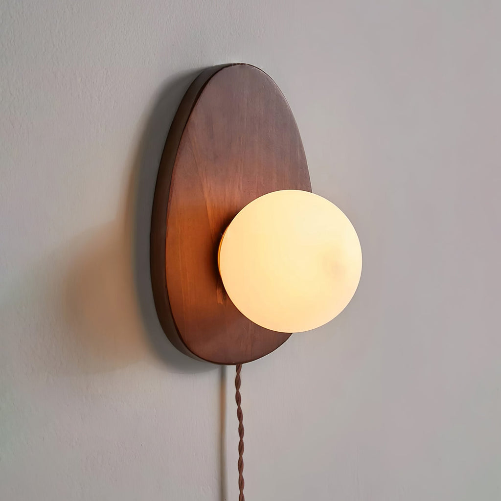 Настінний світильник Orba Walnut з вилкою