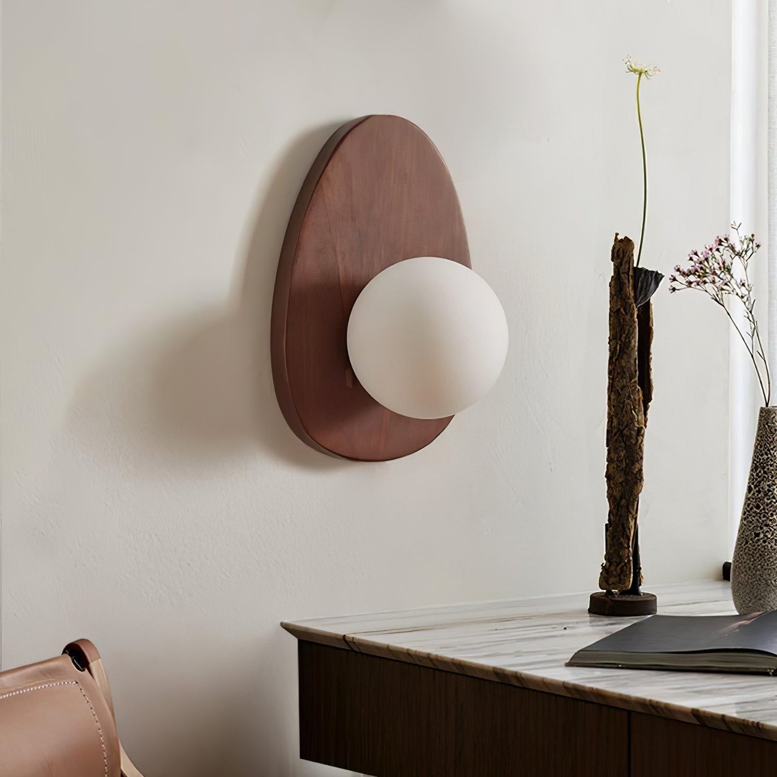 Настінний світильник Orba Walnut