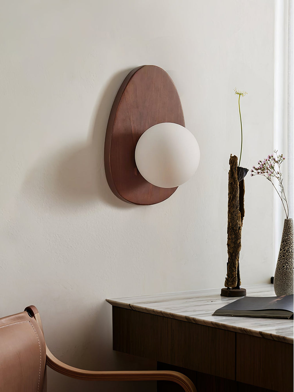 Настінний світильник Orba Walnut