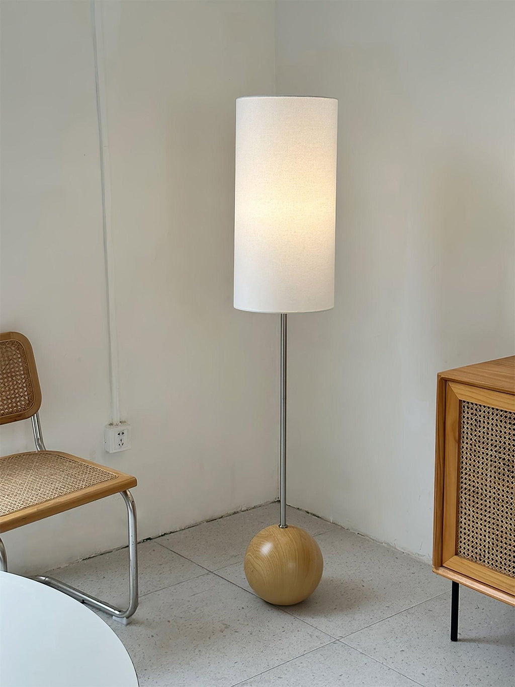 Підлоговий світильник Orbis Wooden Sphere