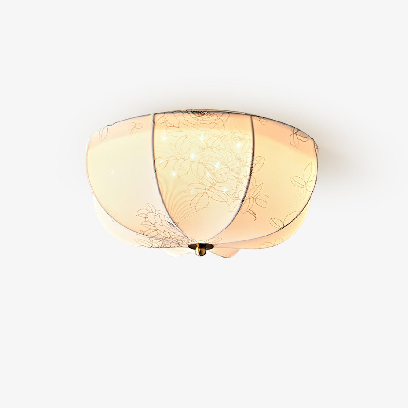 Orchid Fabric Ceiling Lamp - Vakkerlight