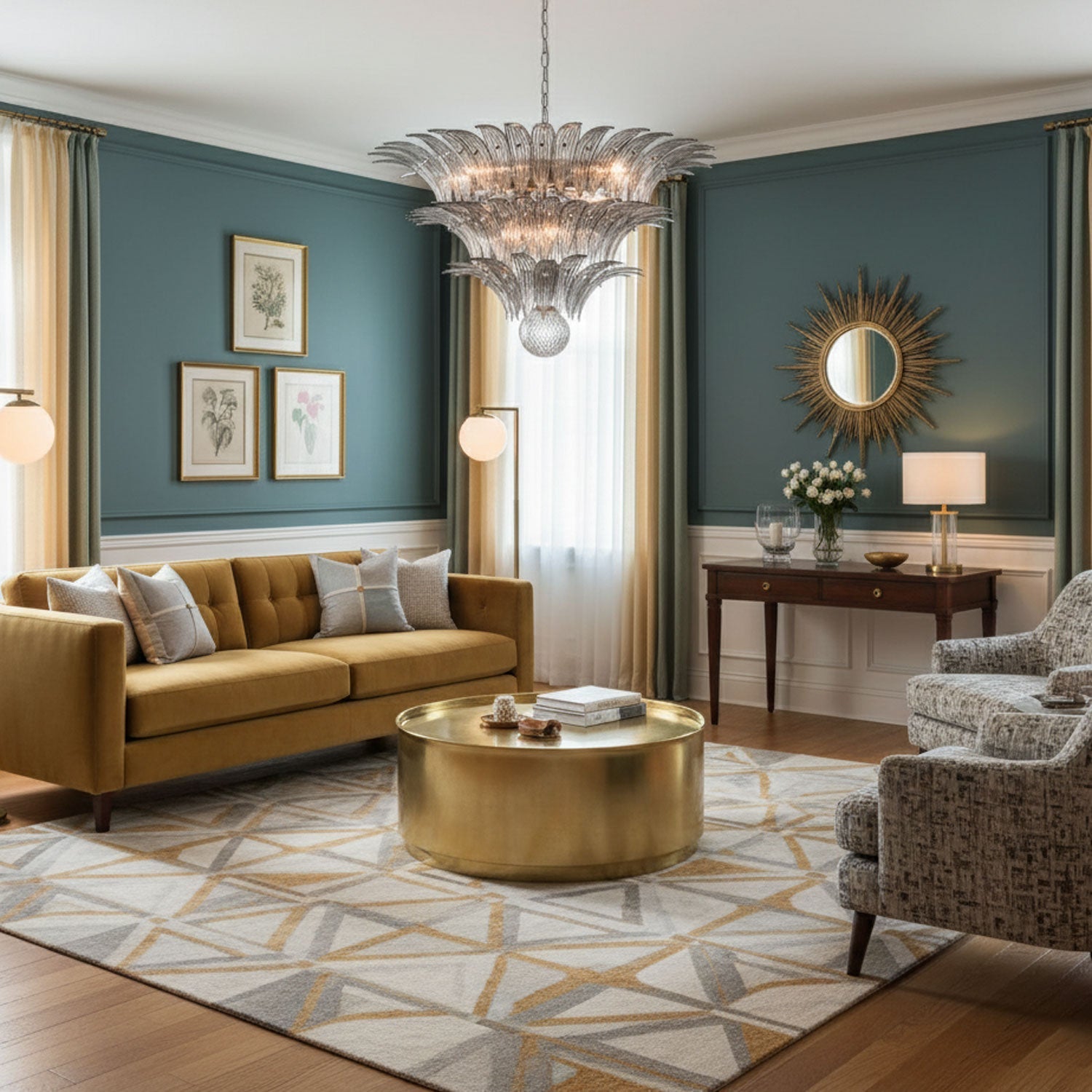 Palm Grove Murano Chandelier