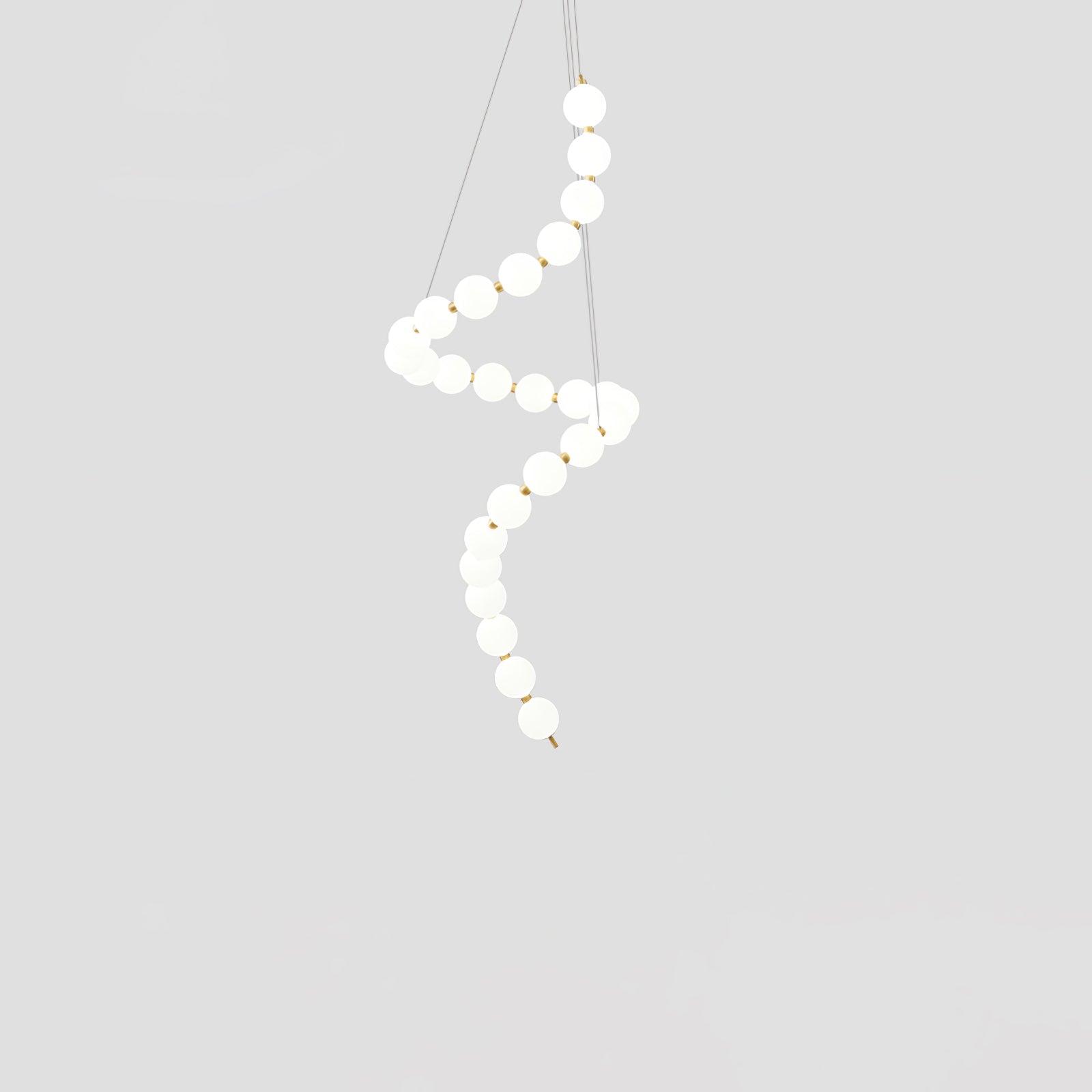 Glass Pearl Necklace Chandelier - DEPRIMO