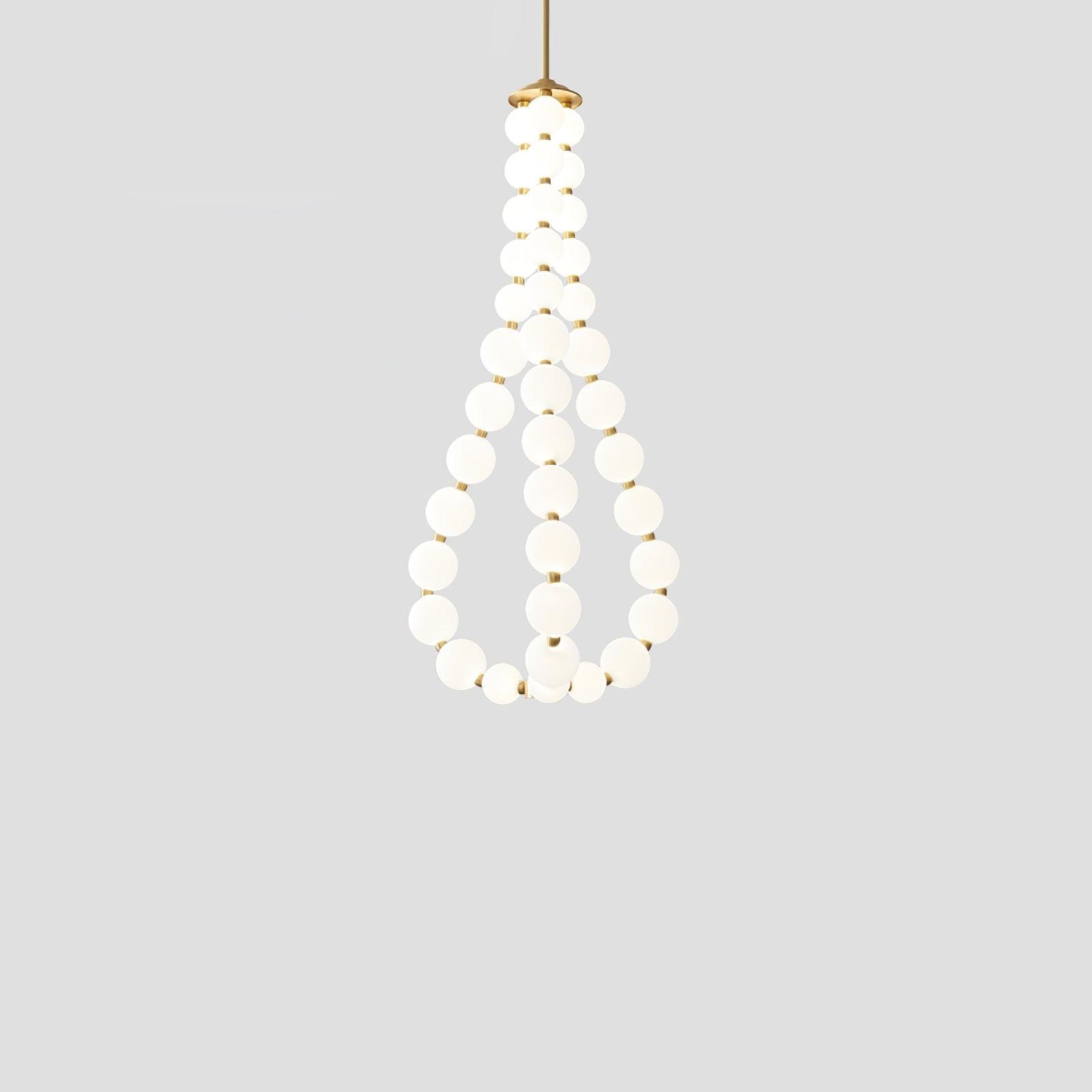 Glass Pearl Necklace Chandelier - DEPRIMO