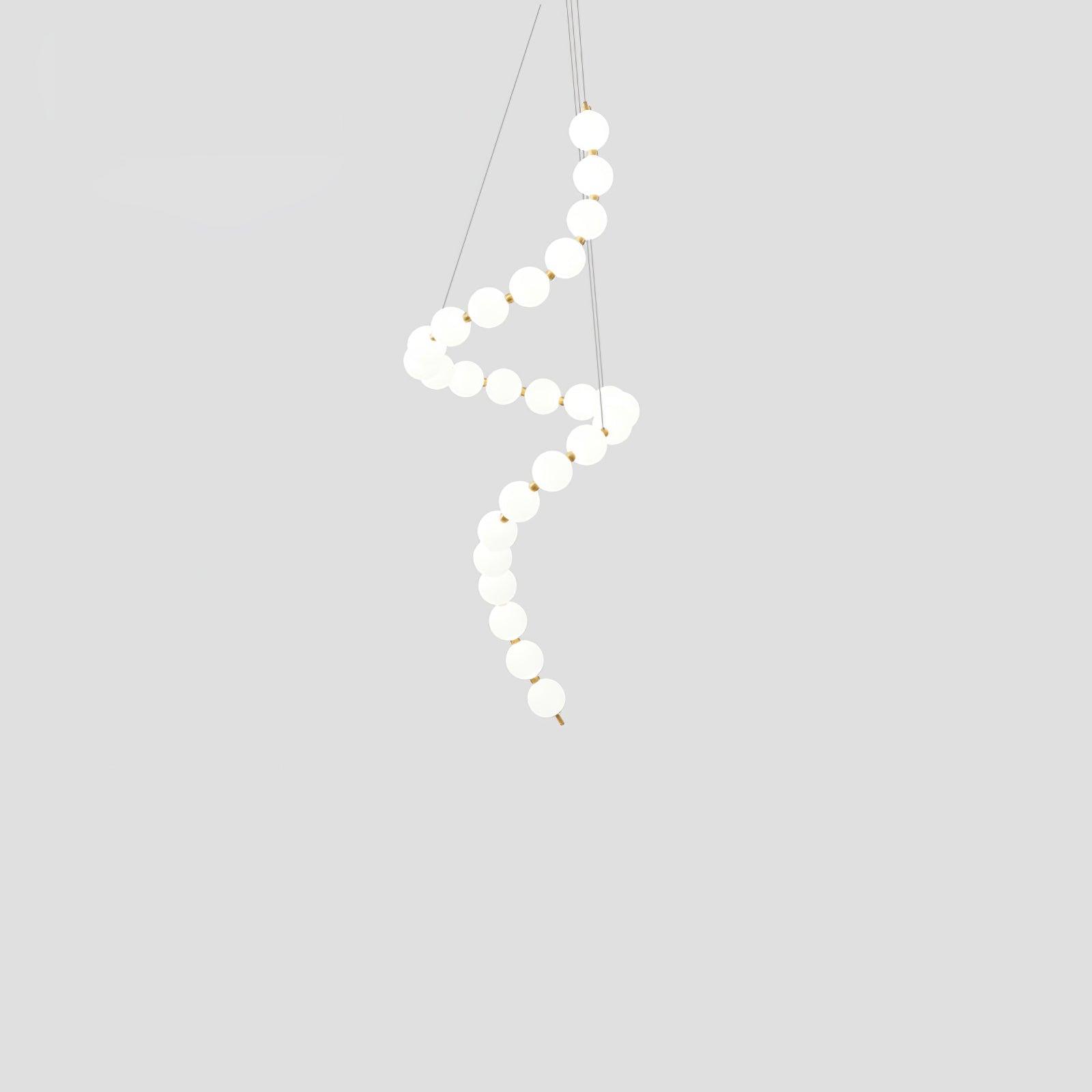 Glass Pearl Necklace Chandelier - DEPRIMO