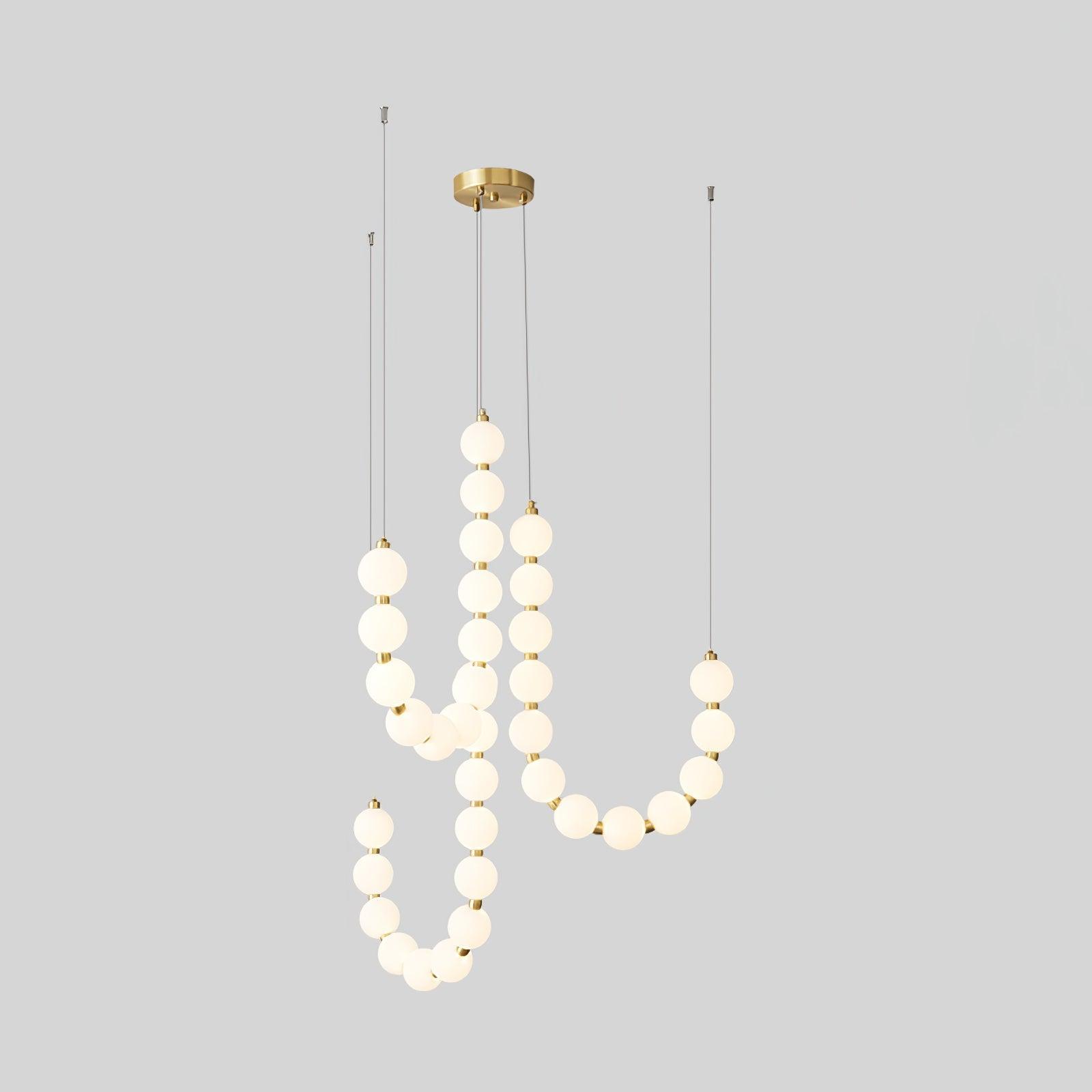 Glass Pearl Necklace Chandelier - DEPRIMO