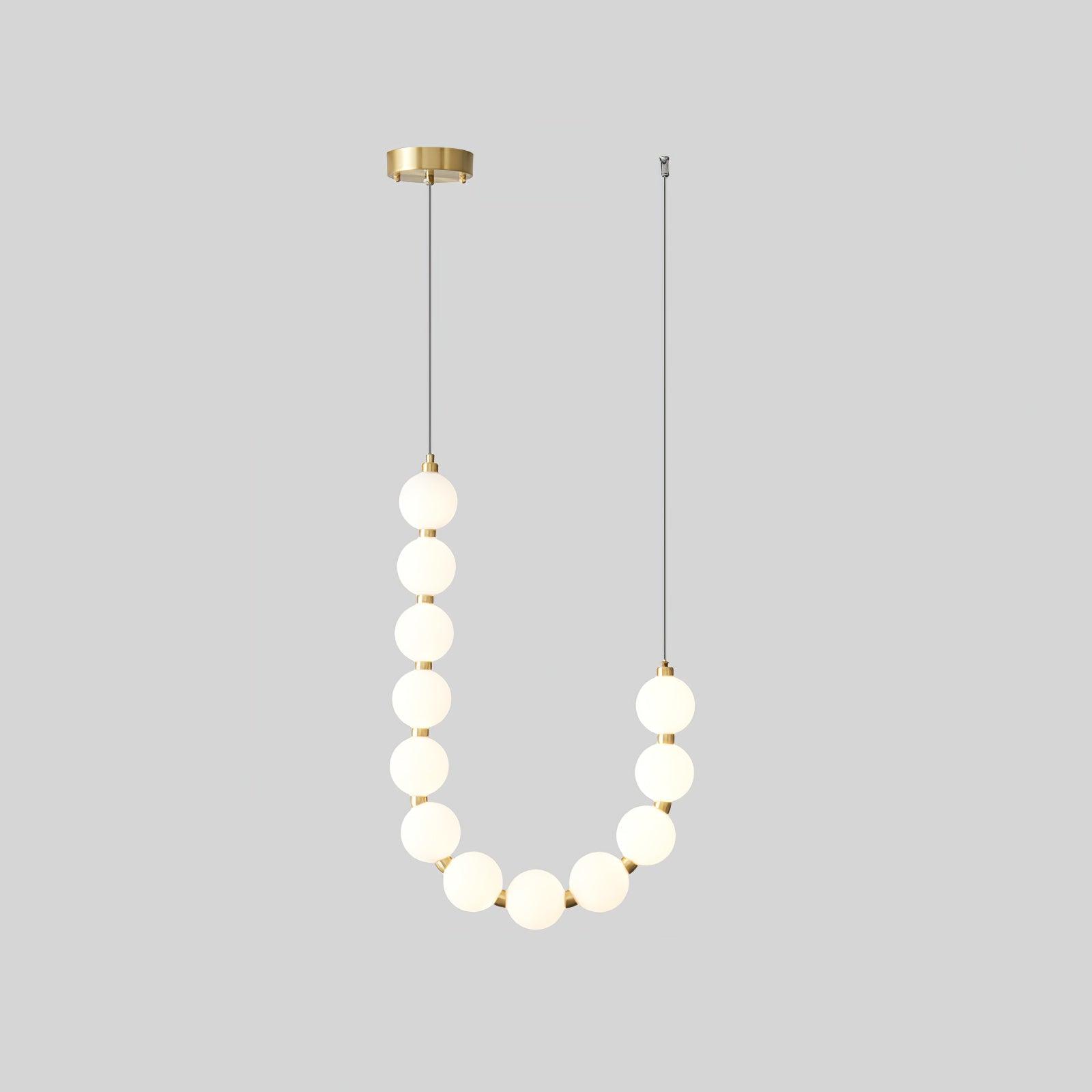 Acrylic Pearl Necklace Chandelier - DEPRIMO