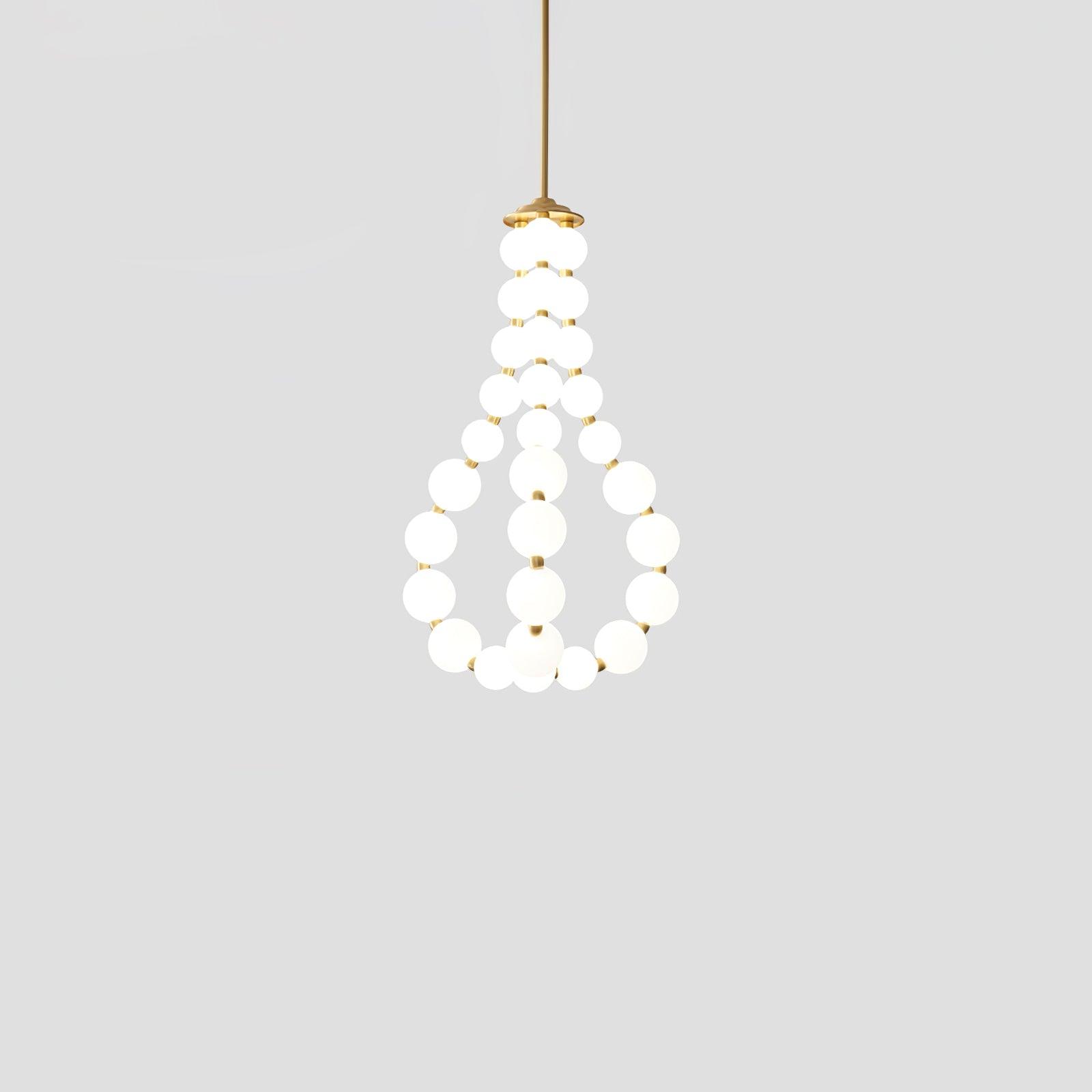 Glass Pearl Necklace Chandelier - DEPRIMO