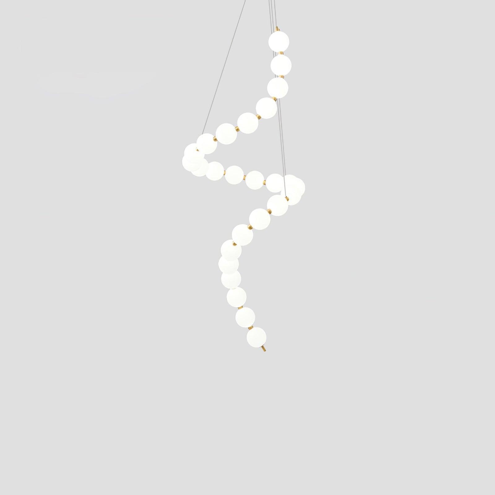 Glass Pearl Necklace Chandelier - DEPRIMO