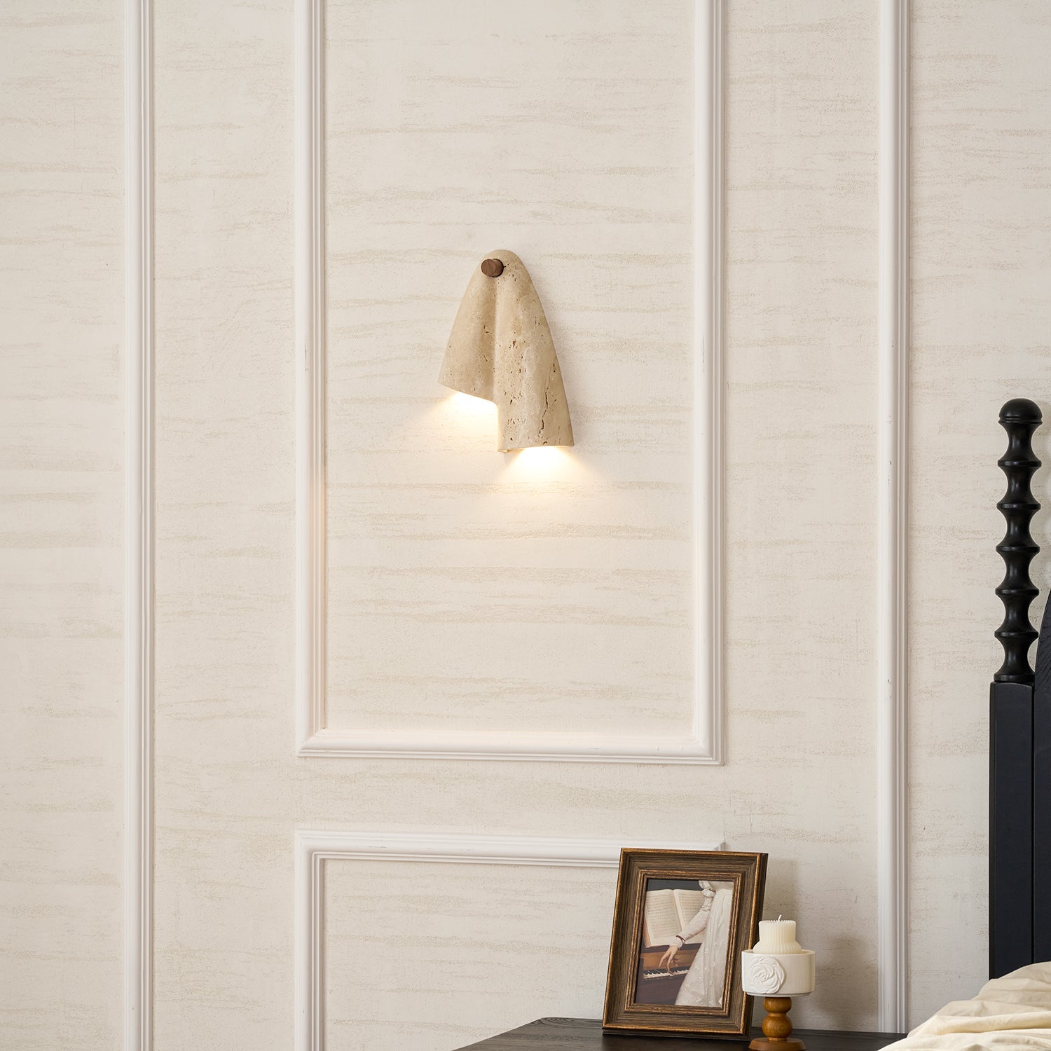 Velo Draped Stone Sconce