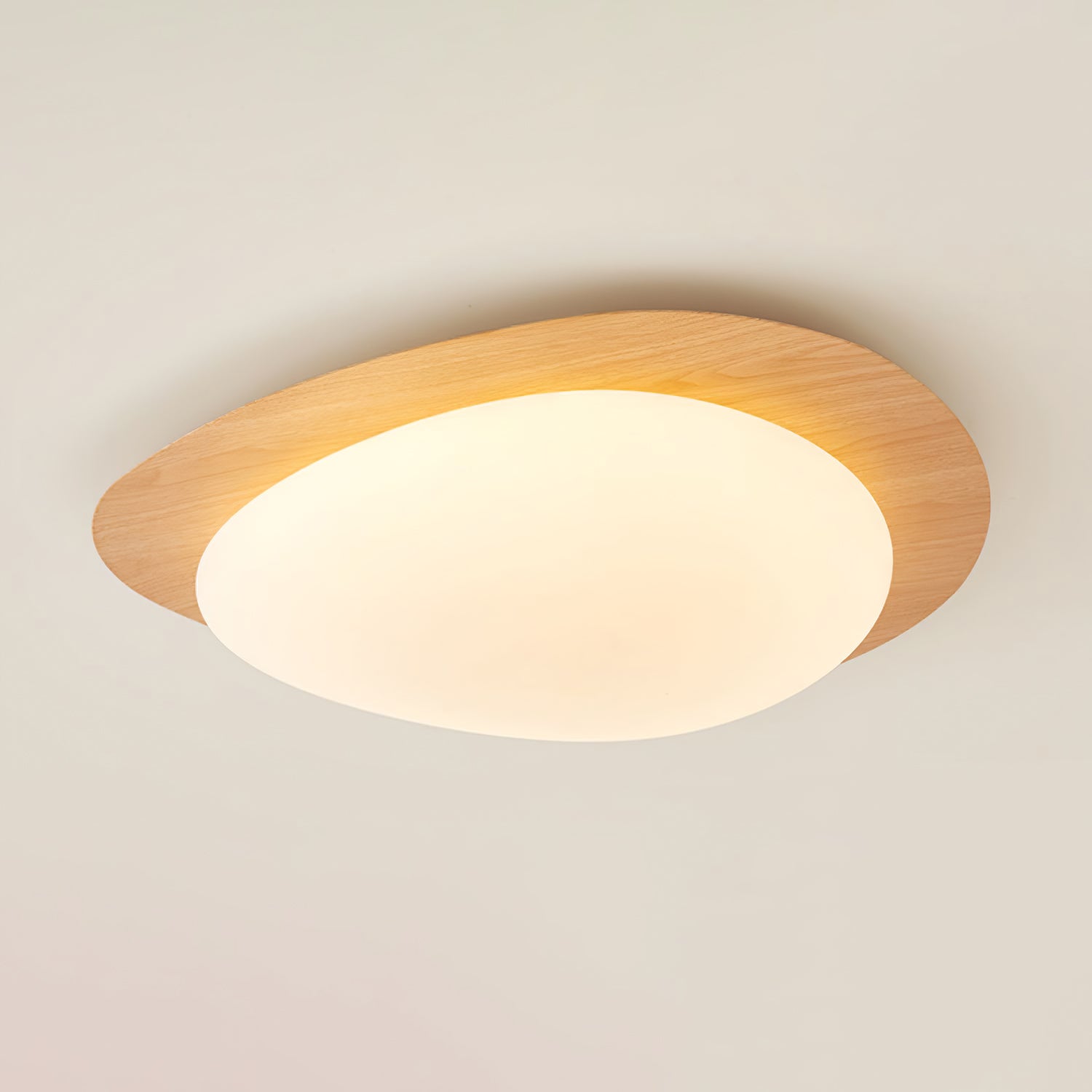Pebble Walnut Ceiling Light - DEPRIMO