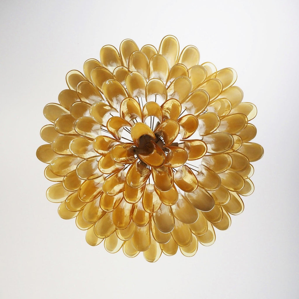 Люстра из муранского стекла Petal Amber