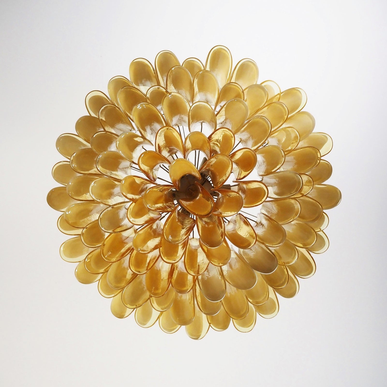 Люстра из муранского стекла Petal Amber