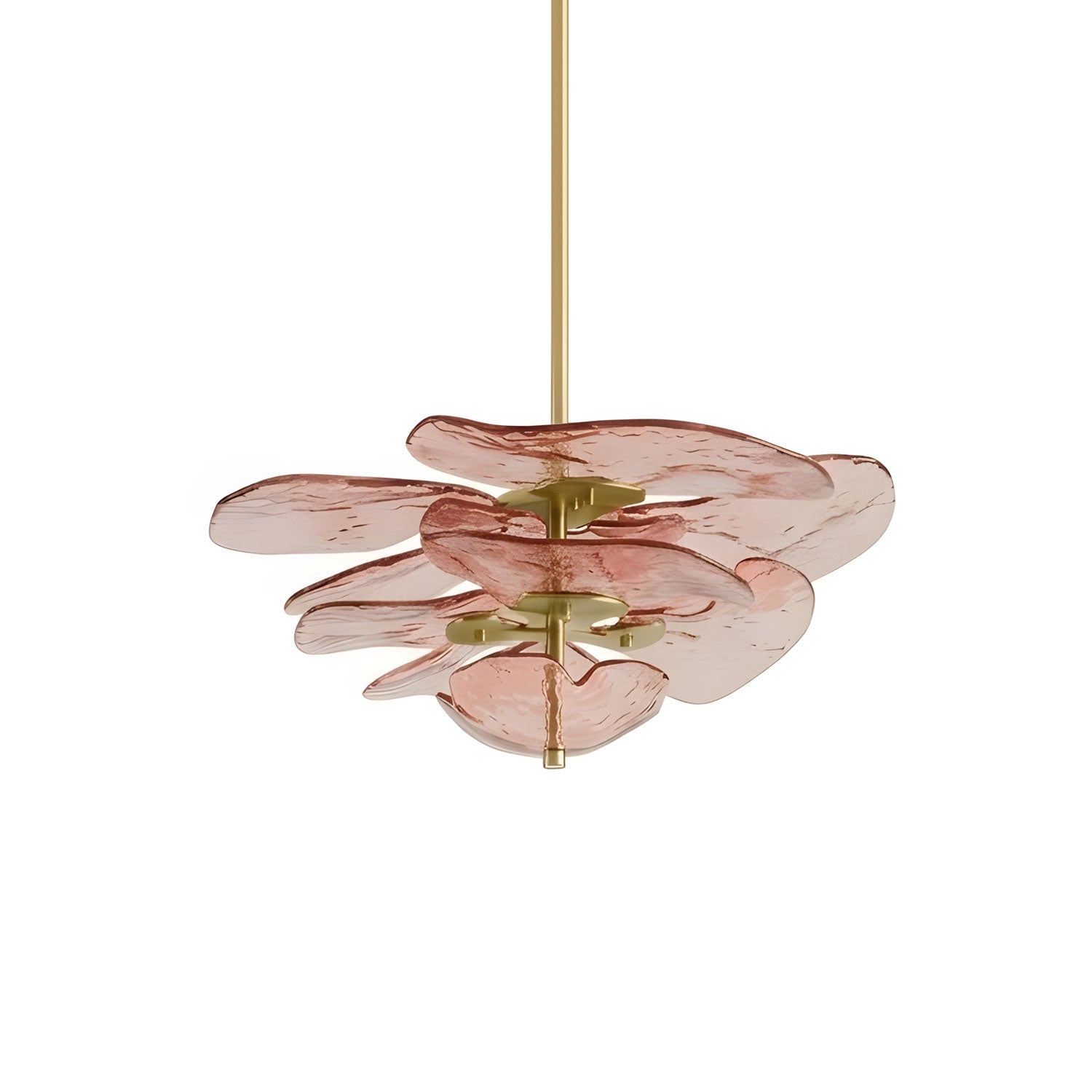 Petals Gold Murano Chandelier - DEPRIMO