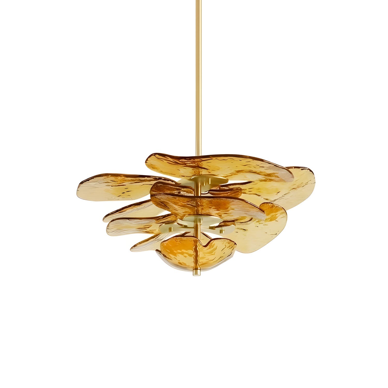 Petals Gold Murano Chandelier - DEPRIMO