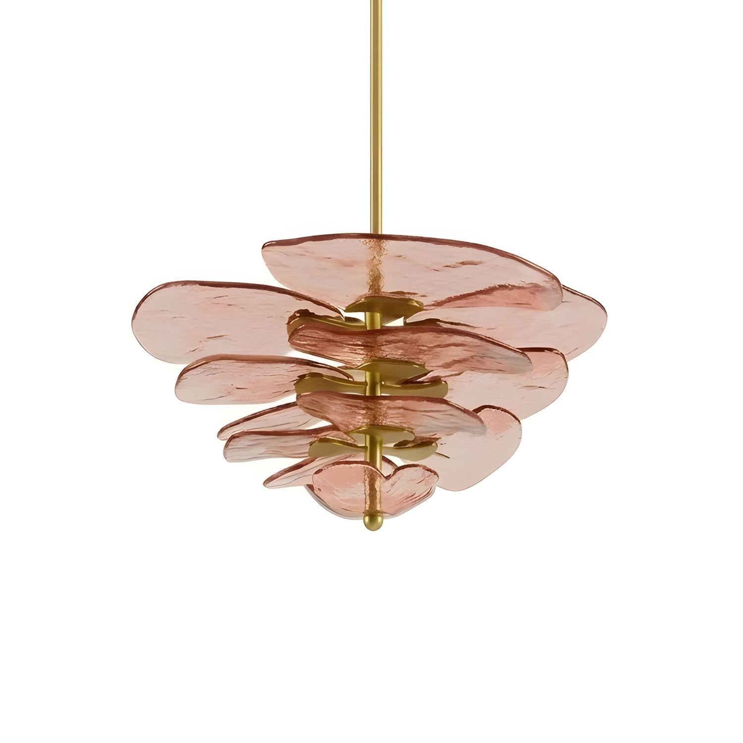 Petals Gold Murano Chandelier - DEPRIMO