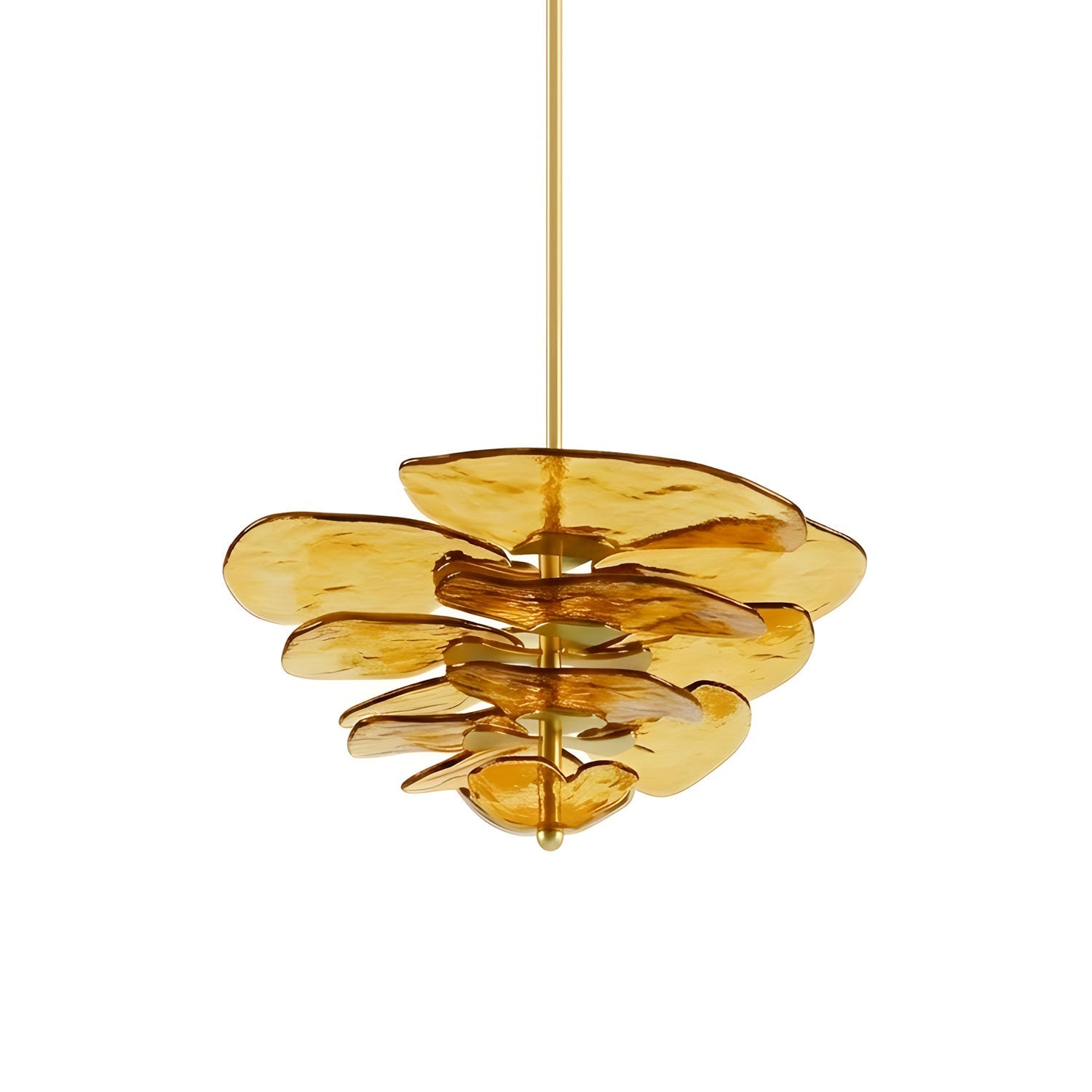 Petals Gold Murano Chandelier - DEPRIMO