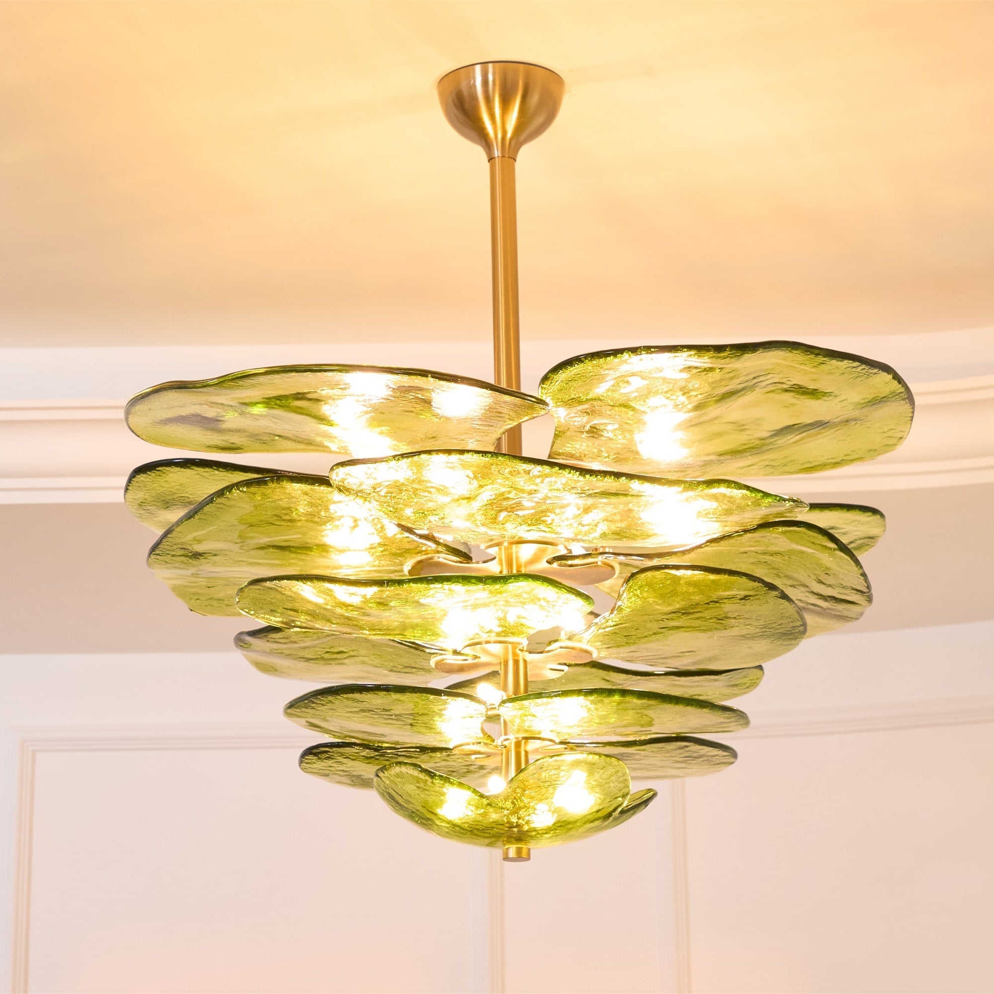 Люстра Petals Gold Murano