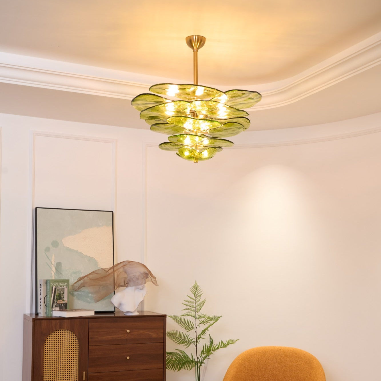 Люстра Petals Gold Murano