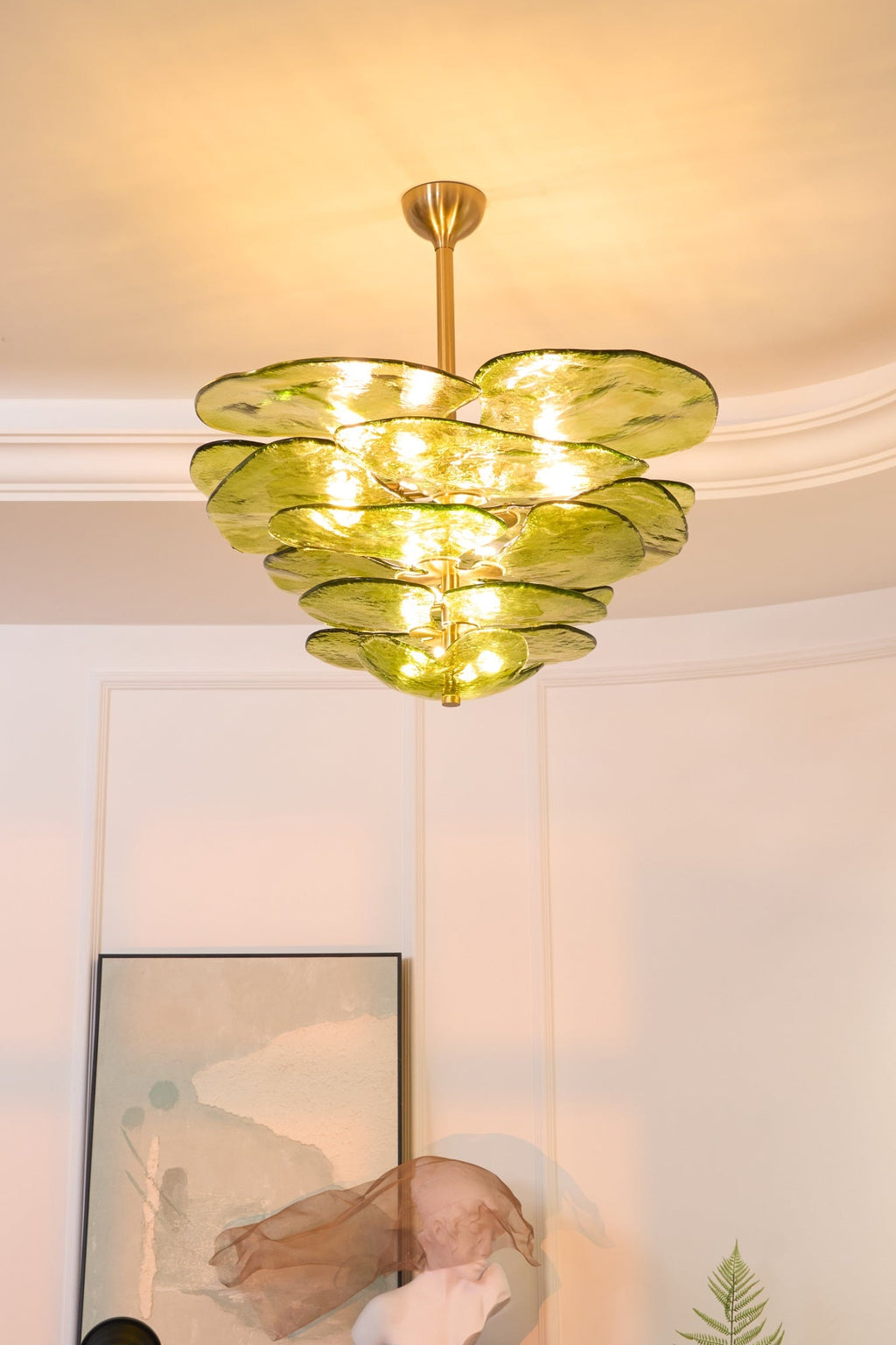 Люстра Petals Gold Murano