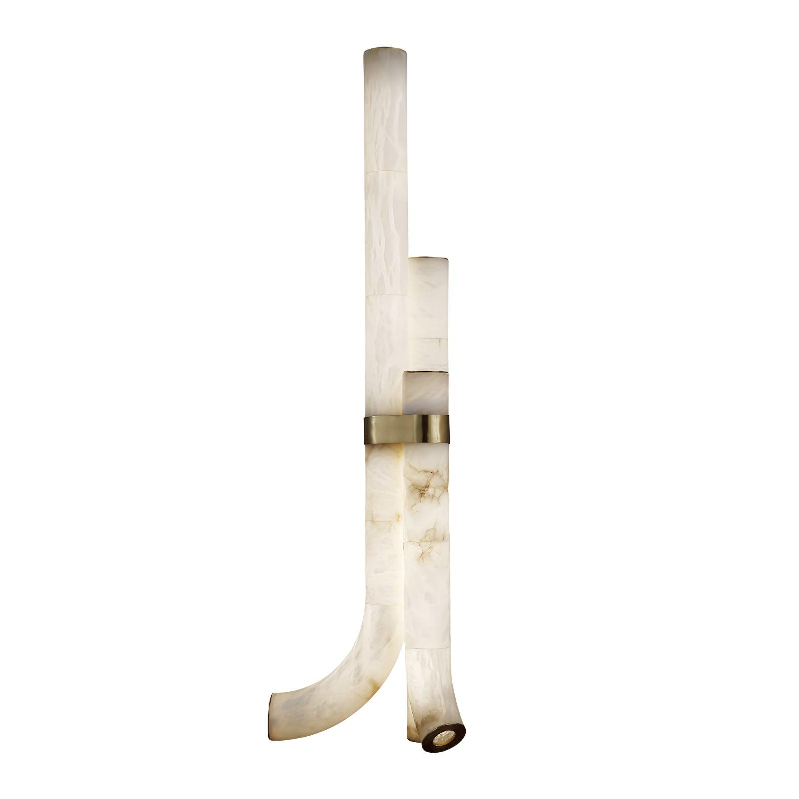 Piped Alabaster Floor Lamp - DEPRIMO