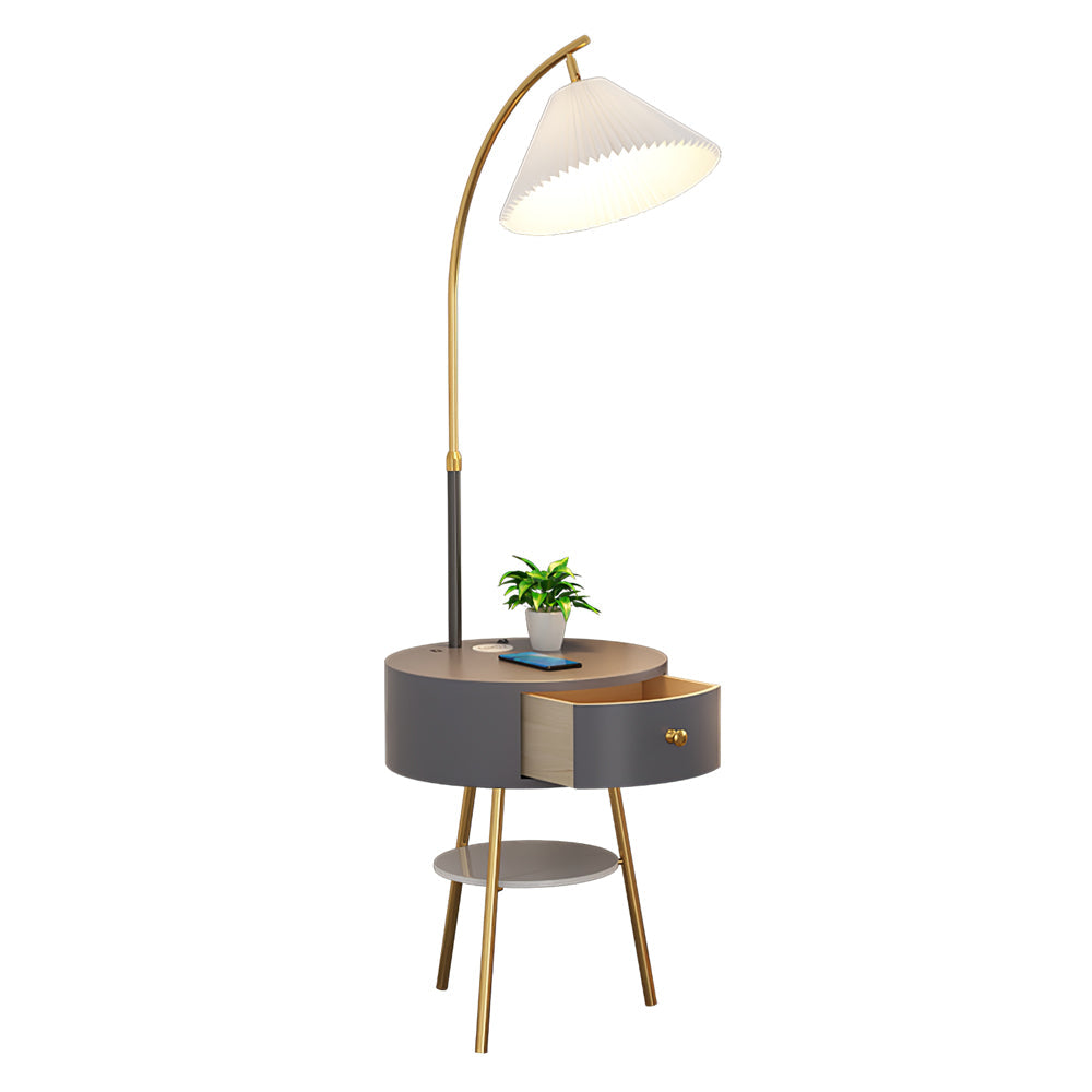 Pleated Arc Floor Light - Vakkerlight