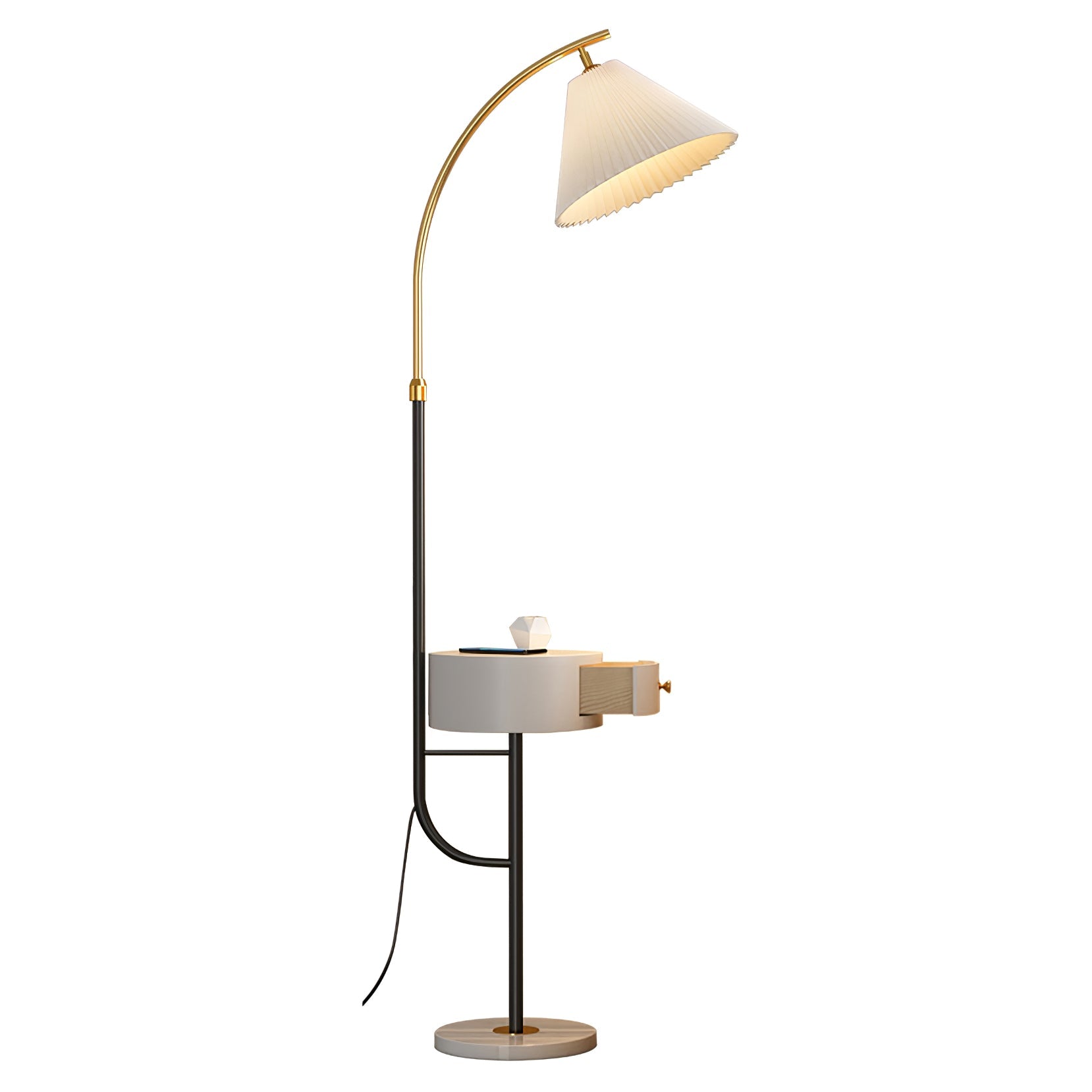 Pleated Arc Floor Light - Vakkerlight