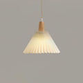 Pleated Wooden Pendant Light - DEPRIMO