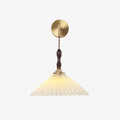 Pleated Wooden Wall Lamp - DEPRIMO
