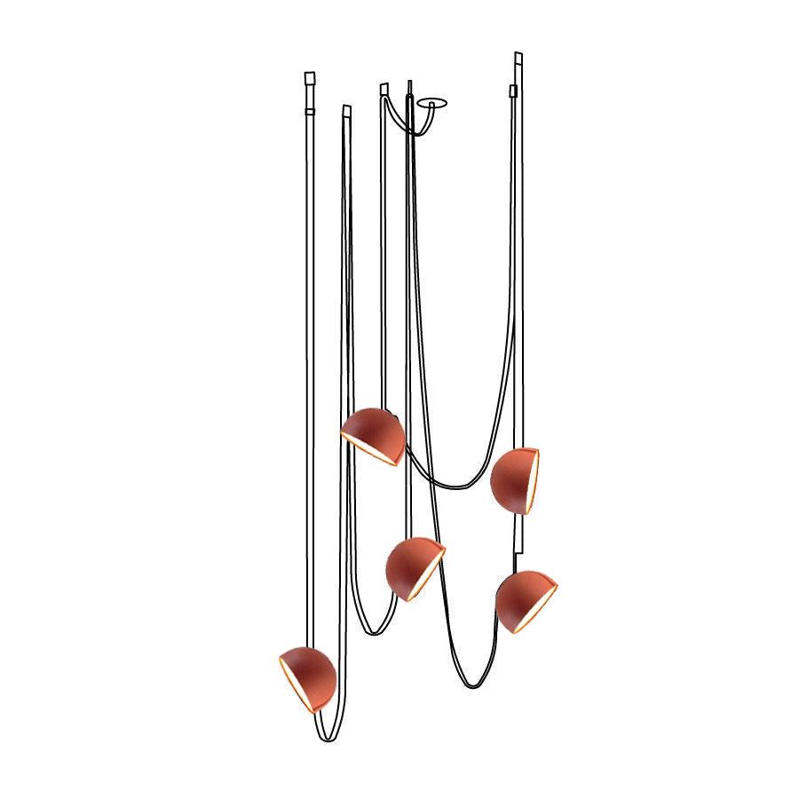 Belts Combination Leather Pendant Light - DEPRIMO