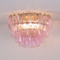Poliedri Murano Pink Ceiling Light - Vakkerlight
