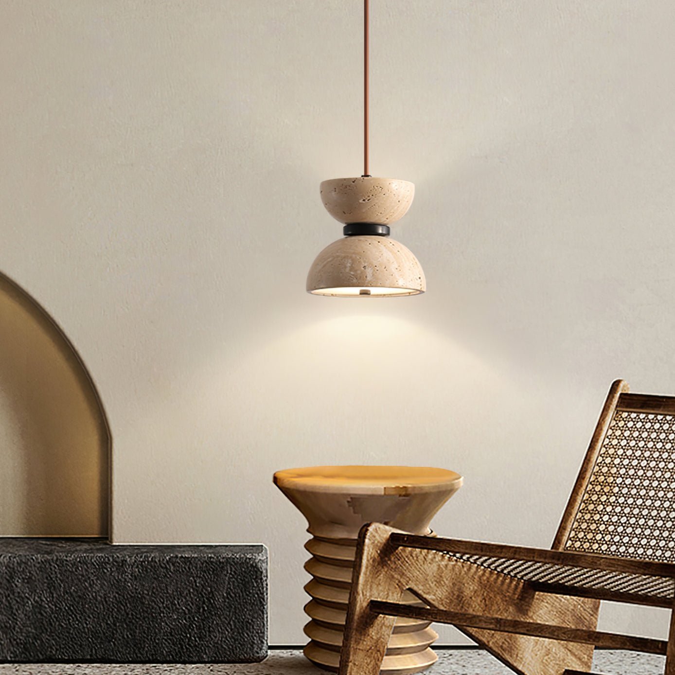 Vireo Travertine Pendant Light