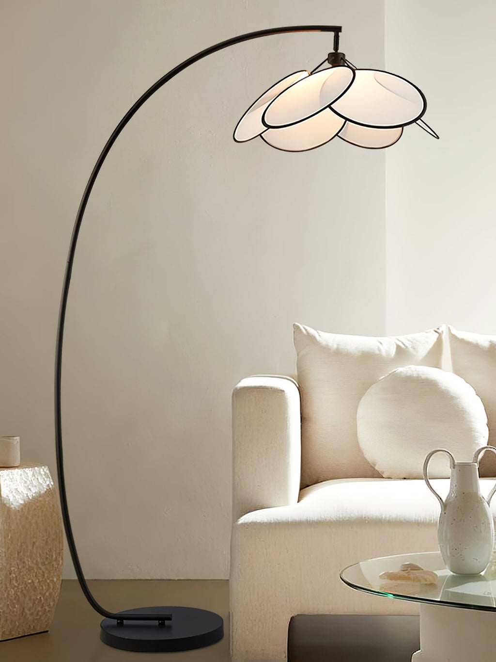 Торшер Rattan Bloom Arc