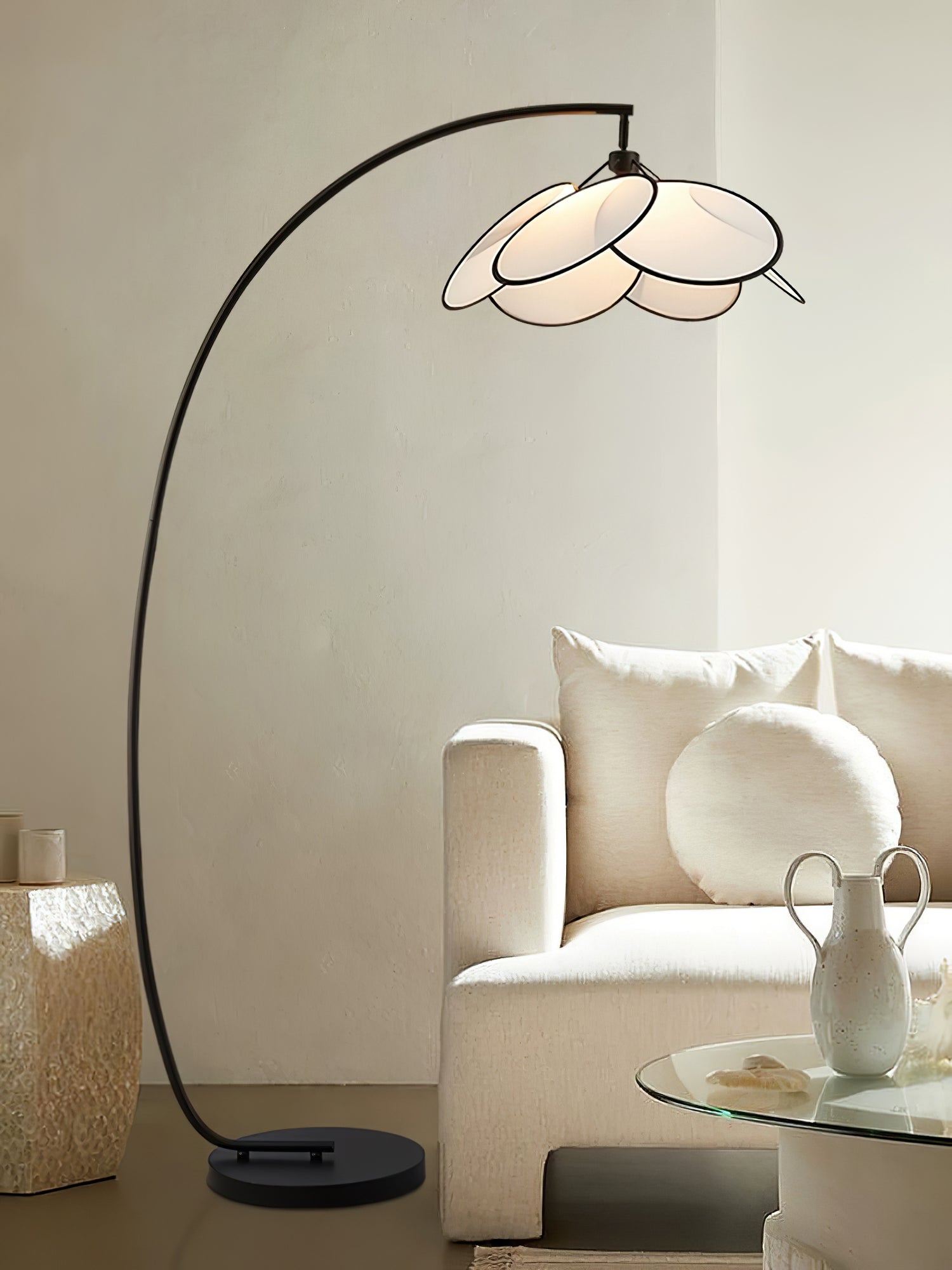 Торшер Rattan Bloom Arc