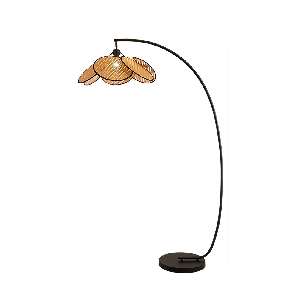 Торшер Rattan Bloom Arc