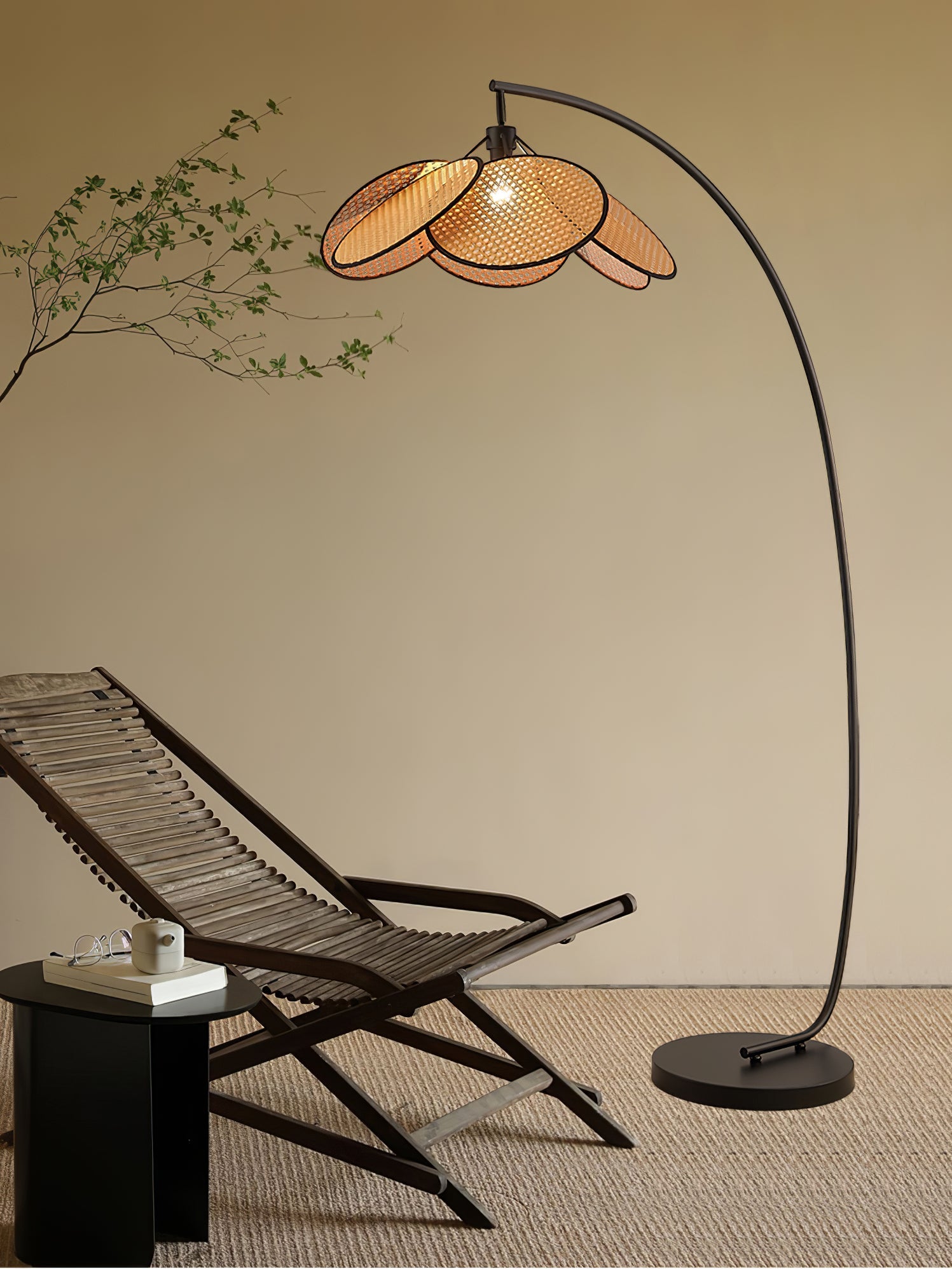 Торшер Rattan Bloom Arc