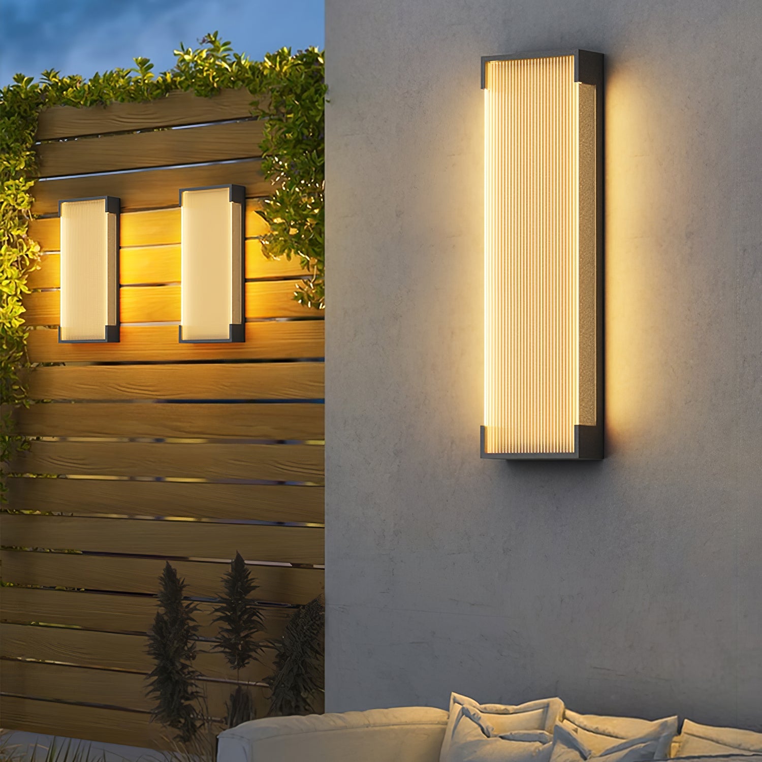 Rectangular Outdoor Wall Light