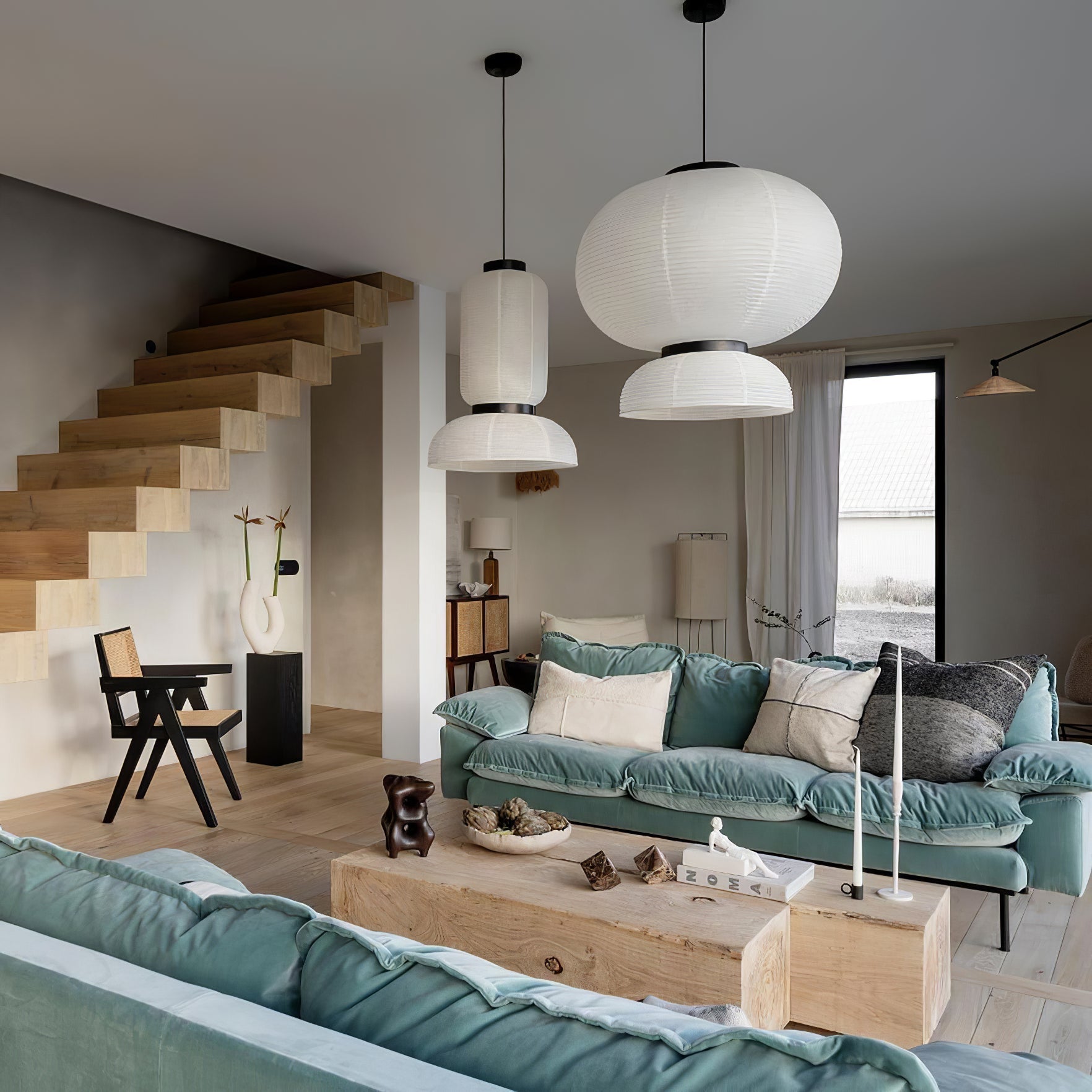 Rice Paper Lantern Pendant Swag Lamp