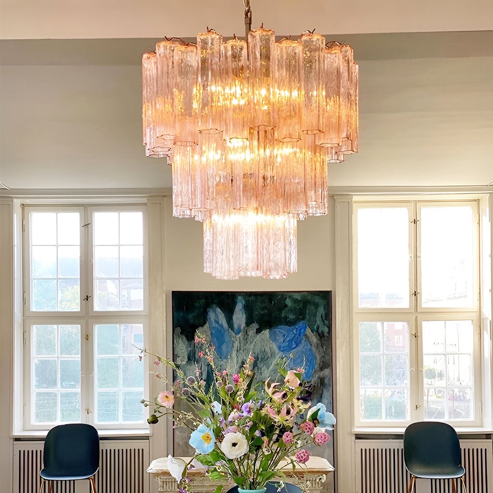 Люстра «Роза» из муранского стекла