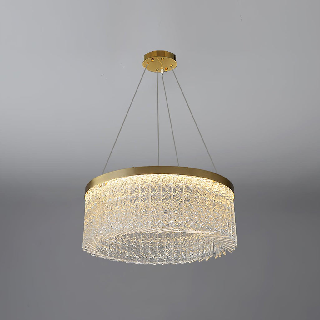 Round Halo Crystal Chandelier - DEPRIMO