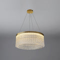Round Halo Crystal Chandelier - DEPRIMO
