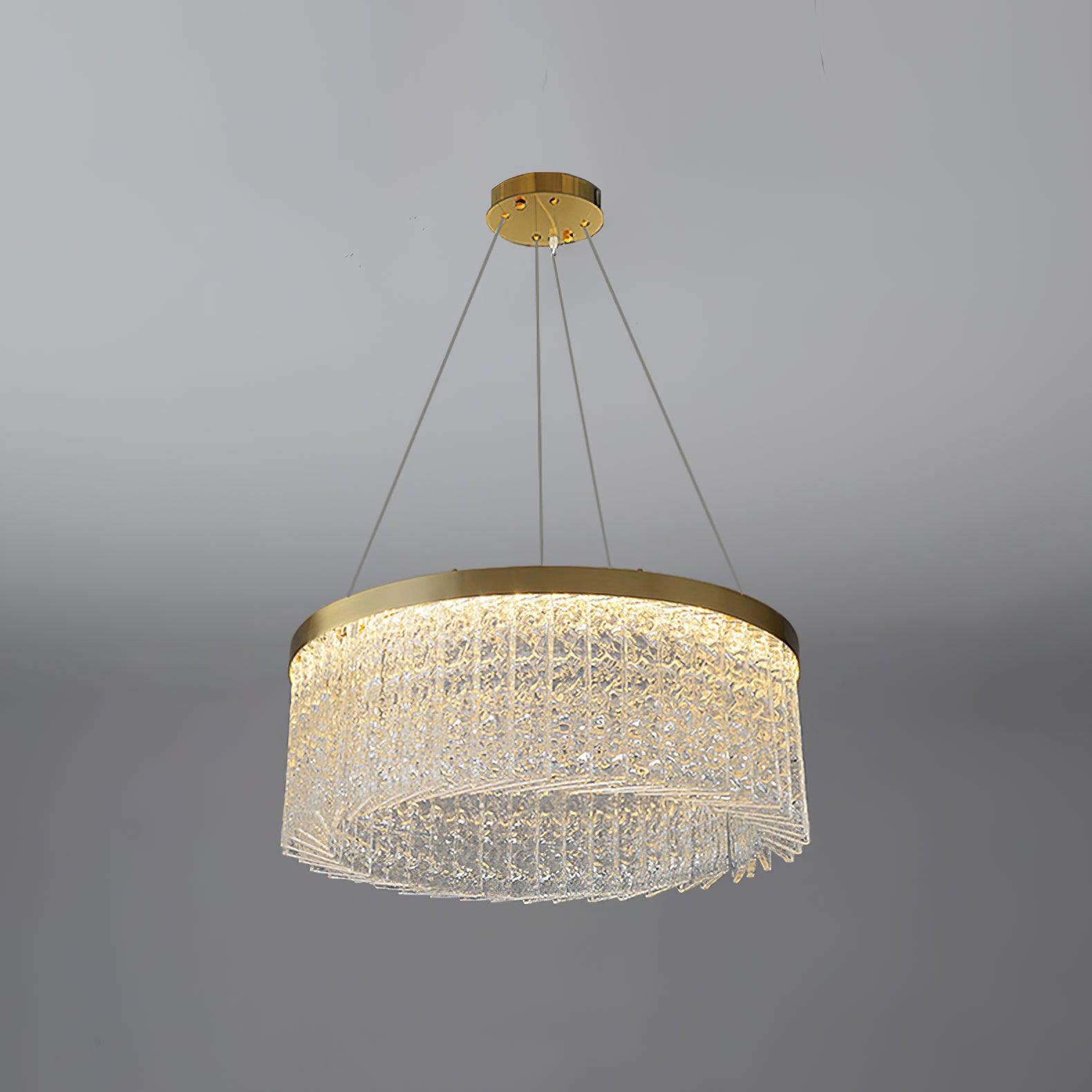 Round Halo Crystal Chandelier - DEPRIMO