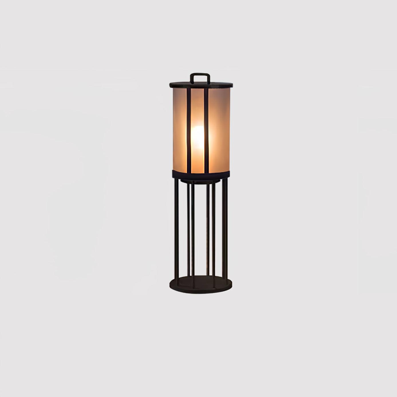 Round Pillar Acrylic Lantern Outdoor Lamp - Vakkerlight