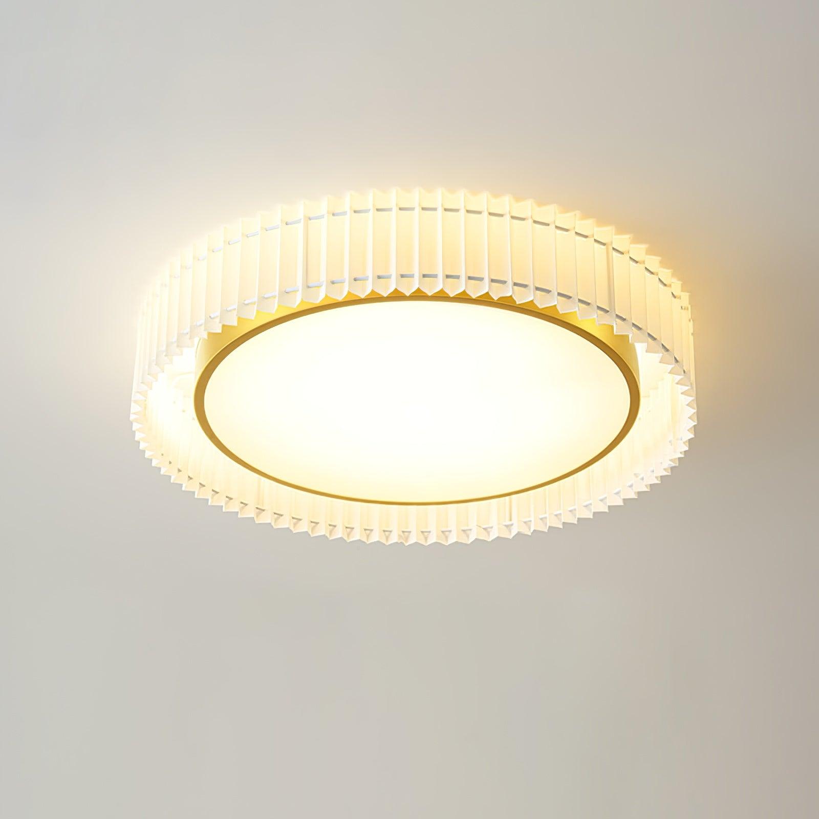 Round Pleated Ceiling Lamp - Vakkerlight