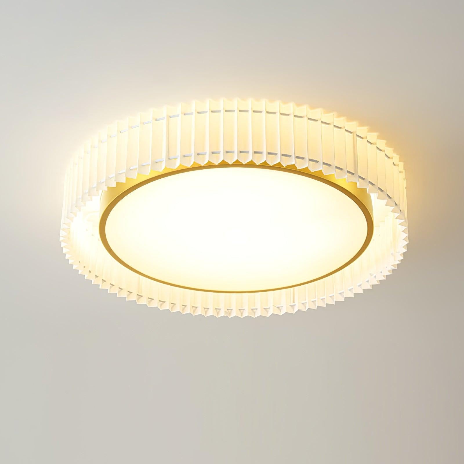 Round Pleated Ceiling Lamp - Vakkerlight